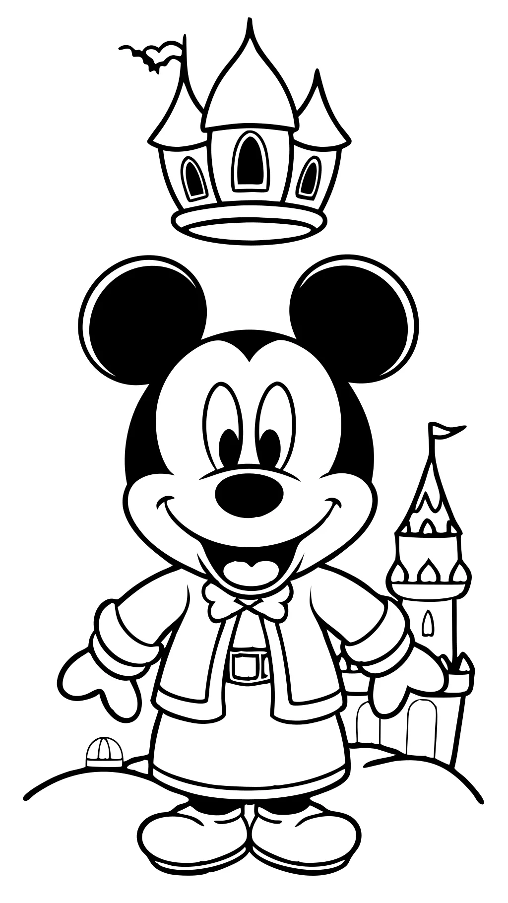 easy coloring pages disney